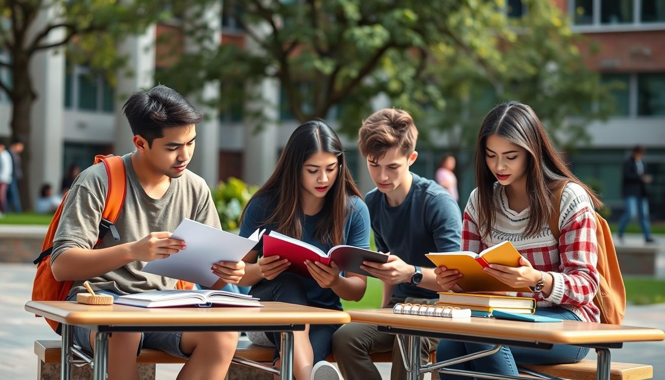 Student using online courses for flexible education